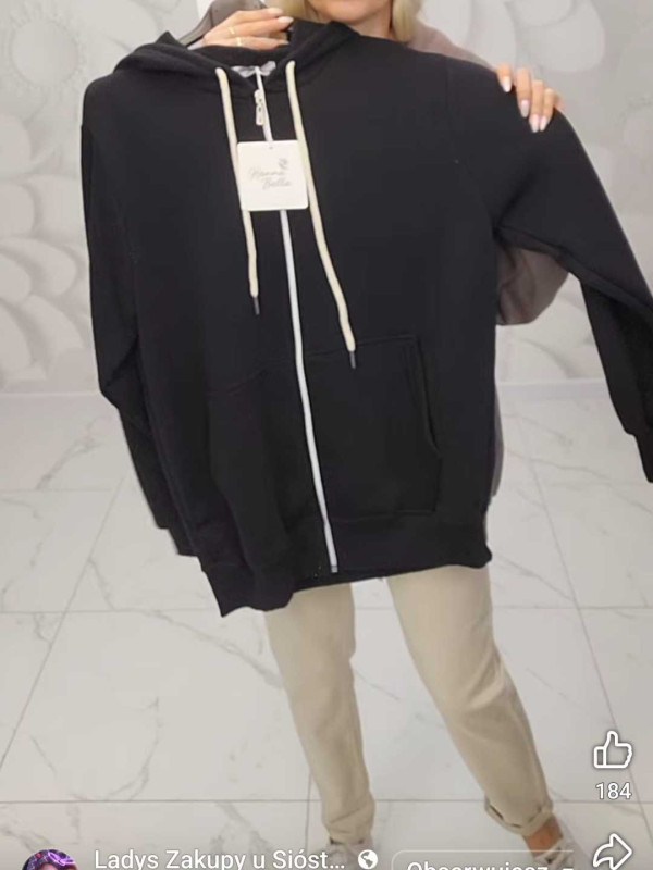 BLUZA ROZPINANA Z KAPTUREM