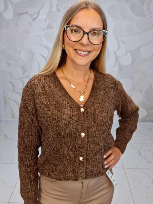 SWETER ZAPINANY NA GUZIKI
