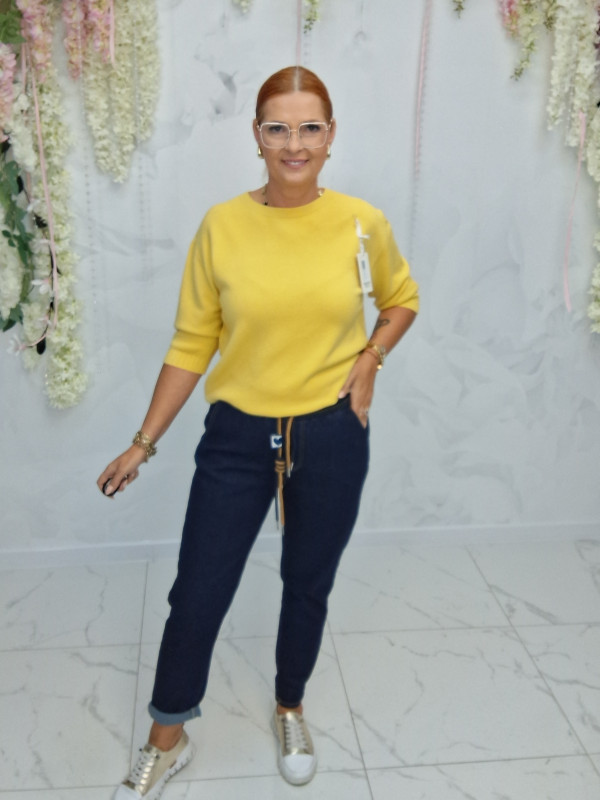 SPODNIE MOM FIT