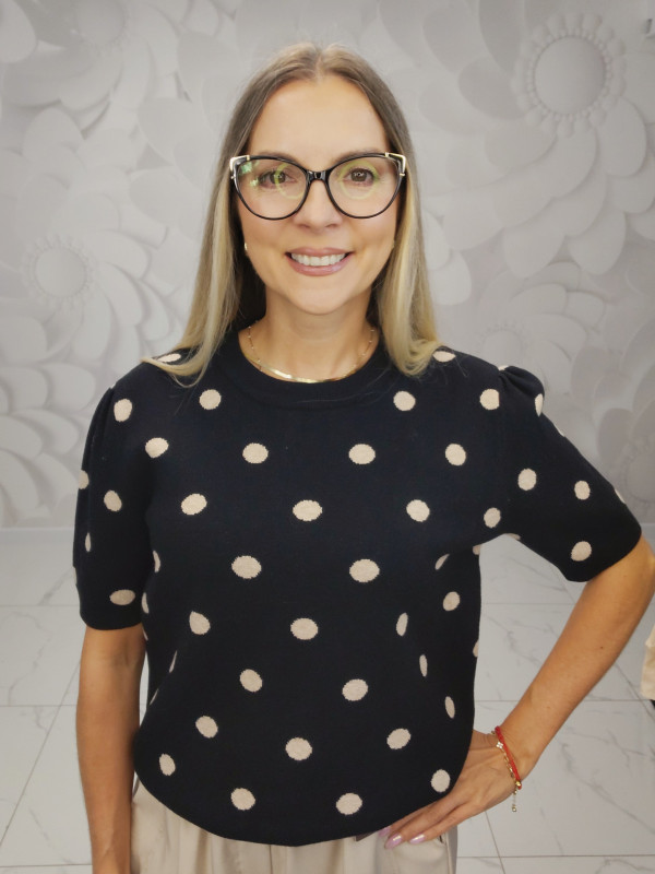 SWETER W KROPKI