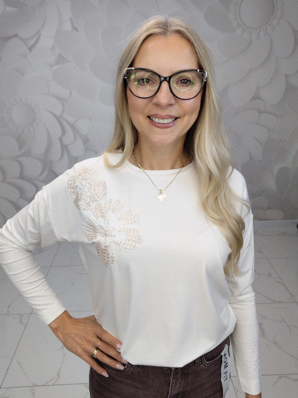 BLUZKA KWIATY KORALIKI