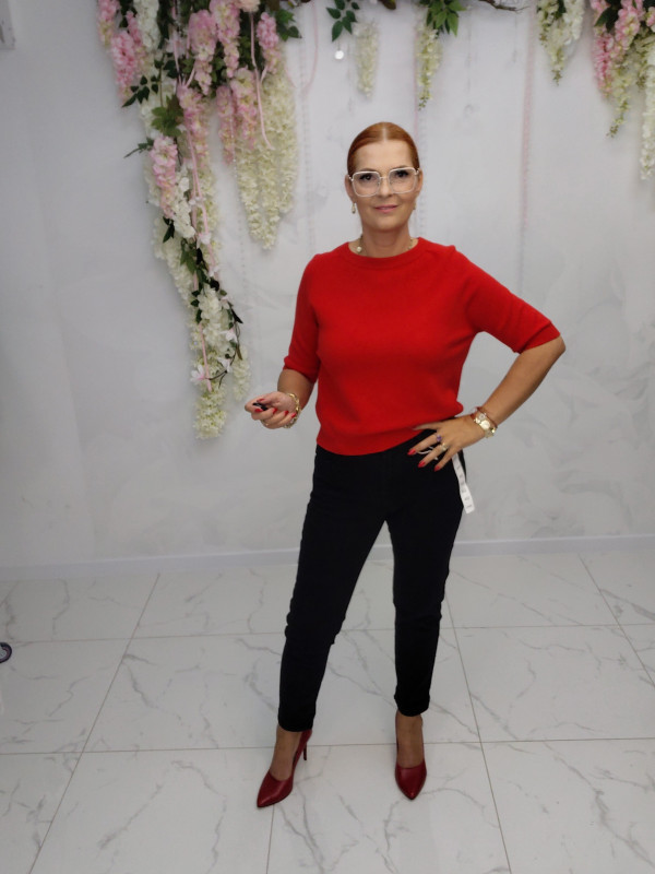 SPODNIE MOM FIT