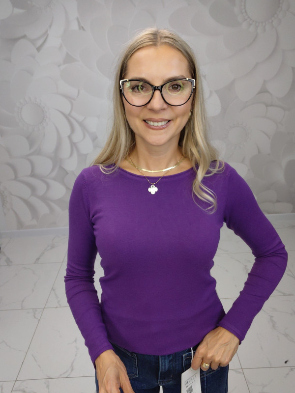SWETER GŁADKI NA OKRĄGŁO