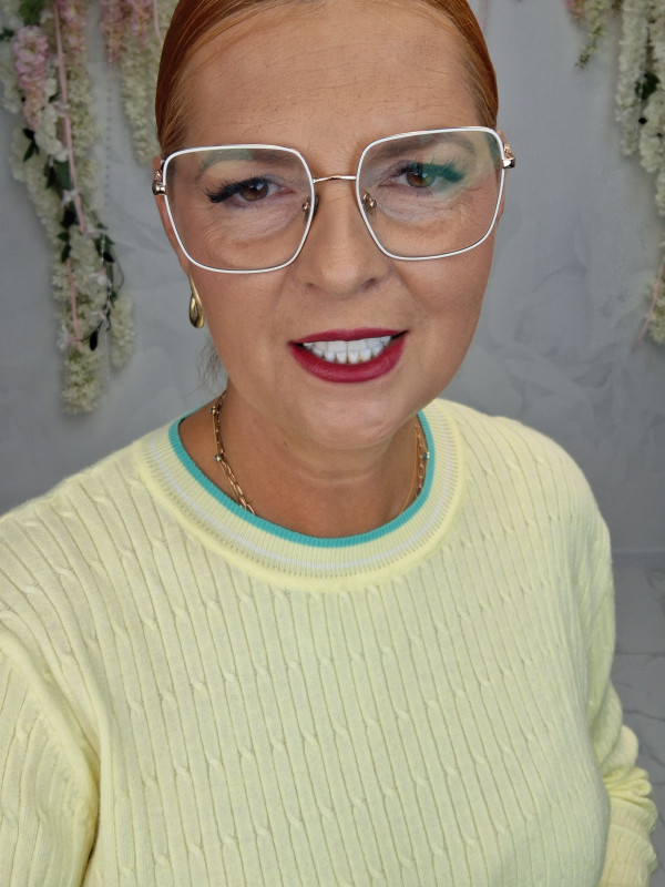 SWETER DEKOLT NA OKRĄGŁO OBSZYCIE