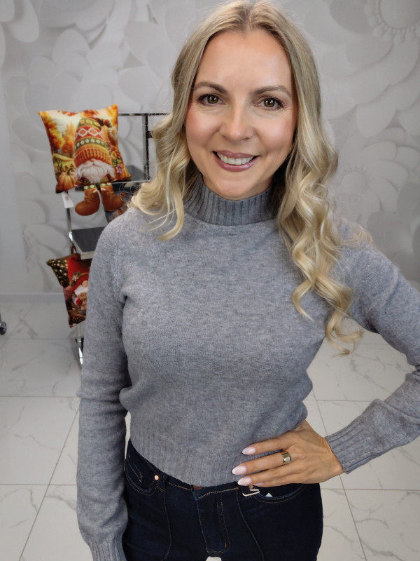SWETER ŚCIĄGACZ NA DOLE