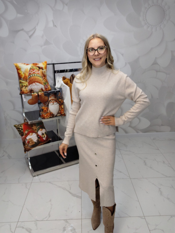 KOMPLET SWETER+SPÓDNICA