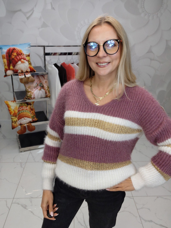 SWETER ZŁOTA NITKA