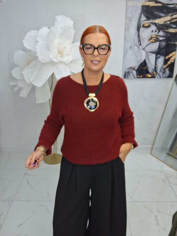 SWETER RĘKAW FALBANKA
